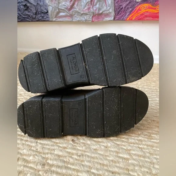 ALOHAS Armor Leather Combat Boot in Coffee Brown - Picture 6 of 14